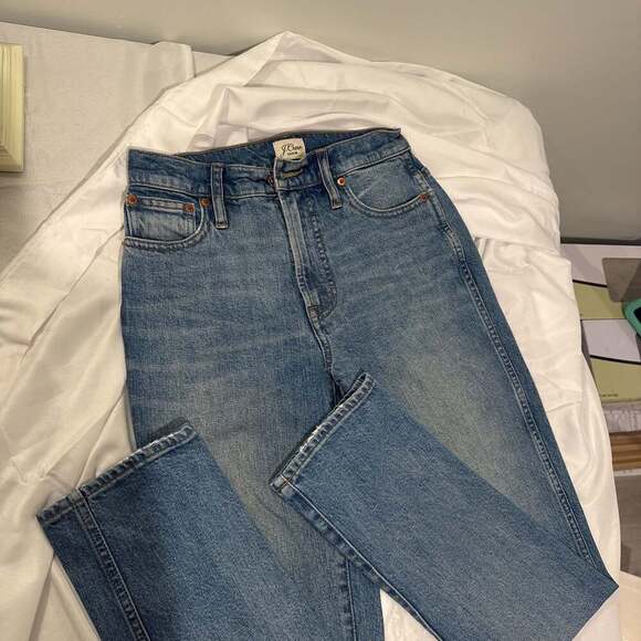 J.Crew Denim Mid-Rise Straight Leg Jeans -‎ Size 27 - Picture 1 of 3